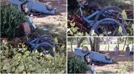 Accidente mortal en pleno centro: un niño y un adulto heridos graves